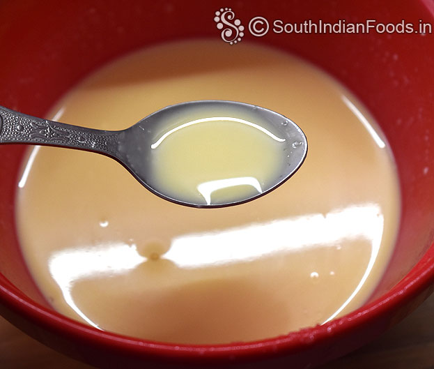 Eggless cream mixture ready
